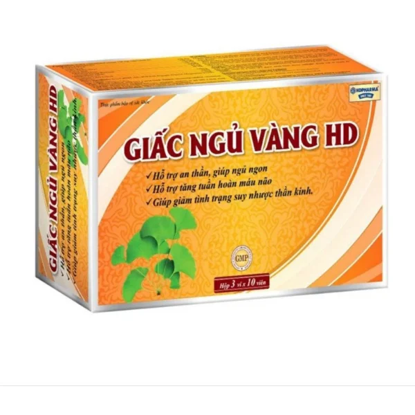 Viên uống an thần Giấc Ngủ Vàng - Giải pháp giúp bạn có giấc ngủ ngon và sâu hơn.